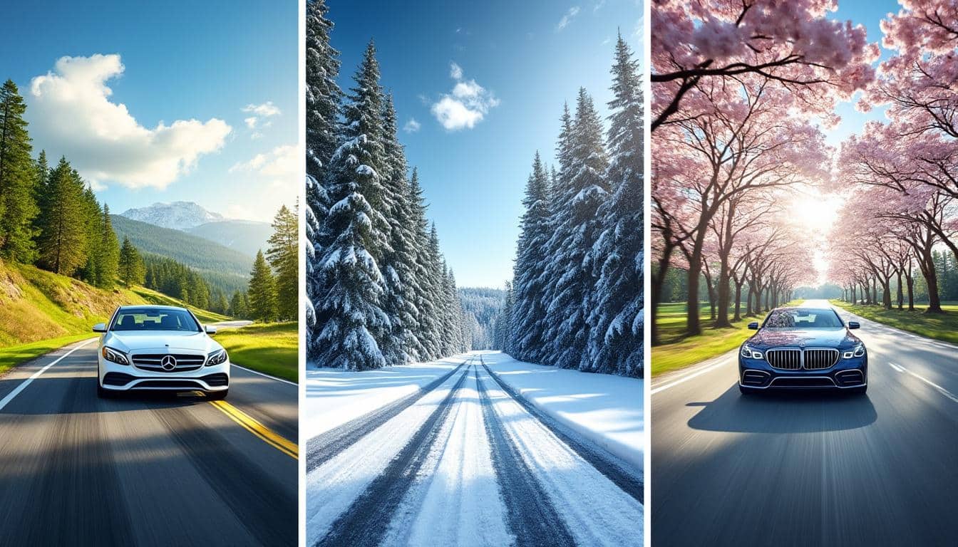 découvrez comment choisir entre pneus été, hiver ou 4 saisons en fonction des conditions climatiques de votre région et bénéficiez de conseils pour une conduite plus sûre toute l’année.