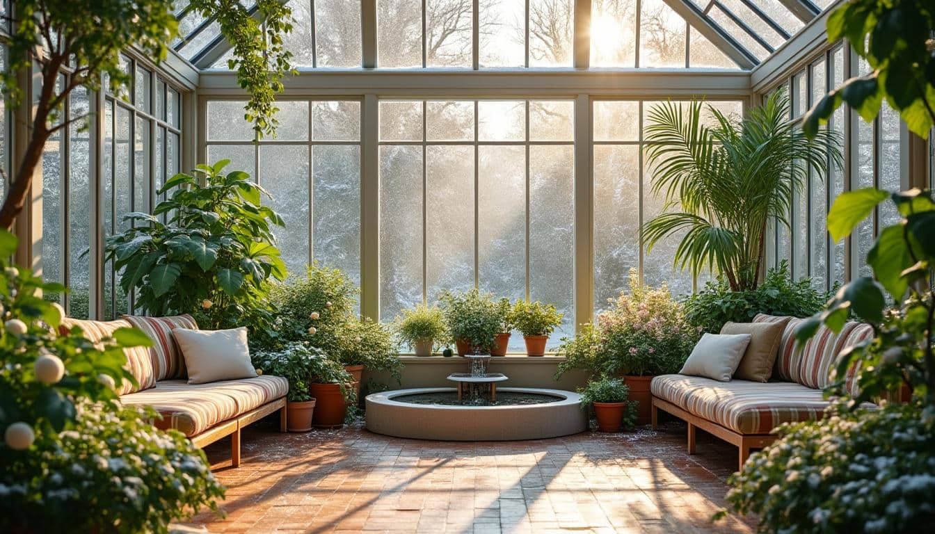 découvrez nos conseils pratiques pour aménager un jardin d’hiver lumineux, créer un espace chaleureux et remplir votre intérieur de lumière naturelle même pendant la saison froide.